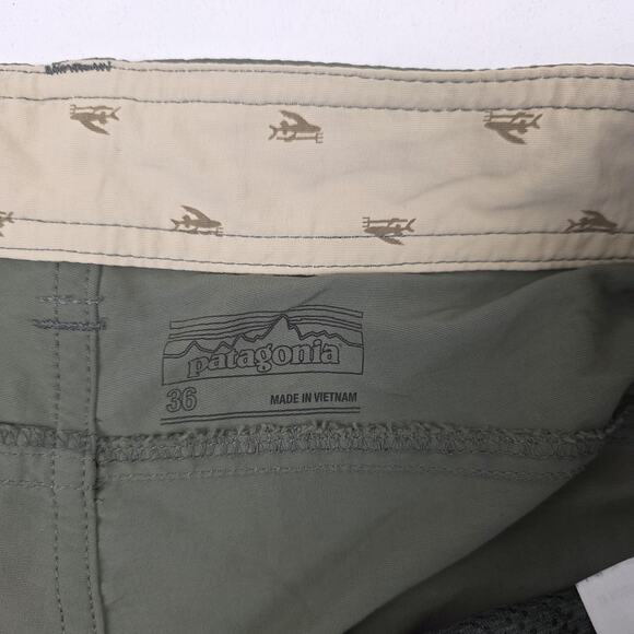 Patagonia Cargo Shorts Mens 36 Outdoor Hiking Utility Recycled Nylon Pockets - Picture 9 of 11